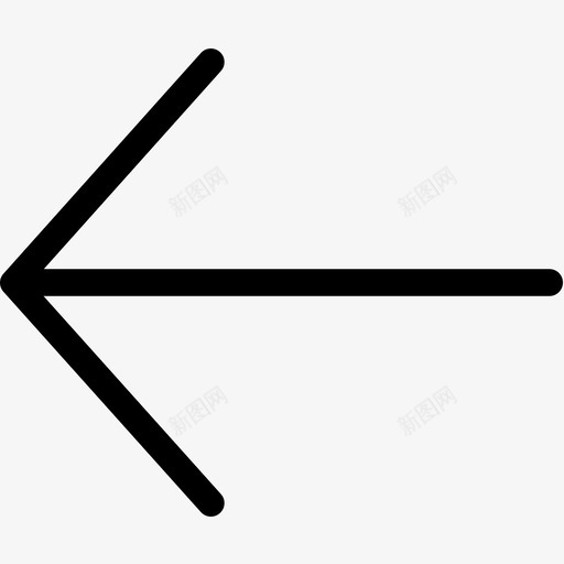 web轮廓左箭头图标svg_新图网 https://ixintu.com web轮廓左箭头