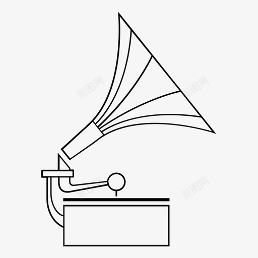 留声机音频音乐图标svg_新图网 https://ixintu.com 复古 留声机 音乐 音频