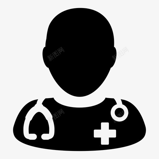 医生顾问健康图标svg_新图网 https://ixintu.com 健康 医学媒介图标 医生 医疗 医疗保健 听诊器 顾问