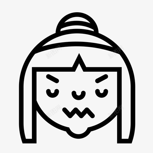 病态愤怒情绪图标svg_新图网 https://ixintu.com 化身笑脸 恐惧 情绪 愤怒 病态 病态的脸 脸