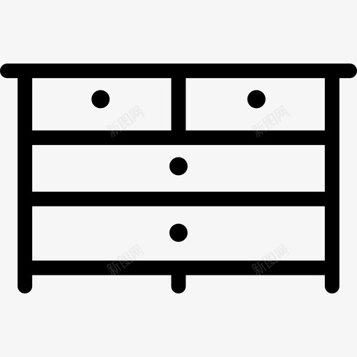 橱柜衣服家具图标svg_新图网 https://ixintu.com 内部 家具 橱柜 衣服 餐具柜