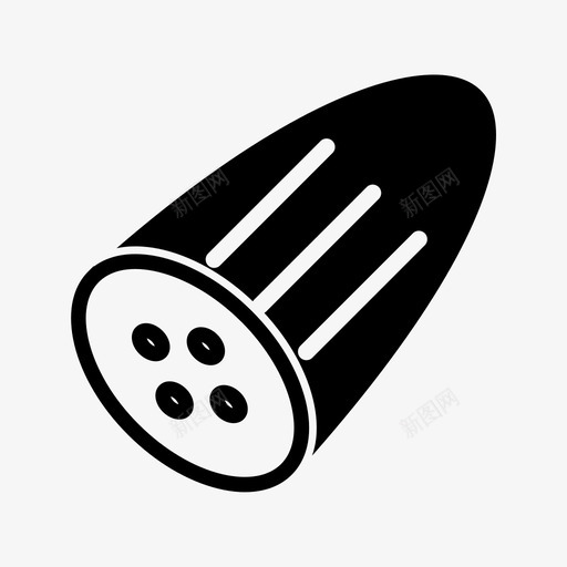 黄瓜食物沙拉图标svg_新图网 https://ixintu.com 沙拉 蔬菜 食物 黄瓜