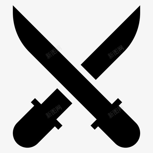 武器战斗刀图标svg_新图网 https://ixintu.com 刀 剑 战士 战斗 武器 运动健身雕文图标 骑士