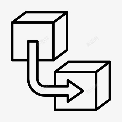 转印盒送货礼品图标svg_新图网 https://ixintu.com 包装 盒子 礼品 礼物 简单 转印盒 送货