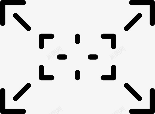 聚焦标志摄影记录图标svg_新图网 https://ixintu.com 摄影 粉碎图标摄影视频2大纲 聚焦标志 视频 记录