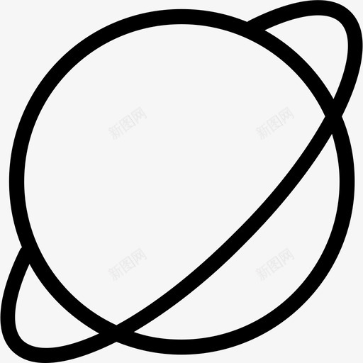 行星地球科学图标svg_新图网 https://ixintu.com 地球 太空 宇宙 科学 科技线图标 行星