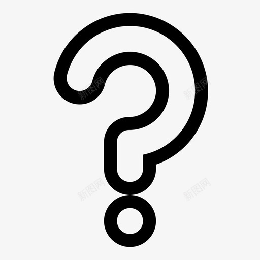 问题答案疑问图标svg_新图网 https://ixintu.com ui圆形线条 帮助 常见问题解答 疑问 答案 问题