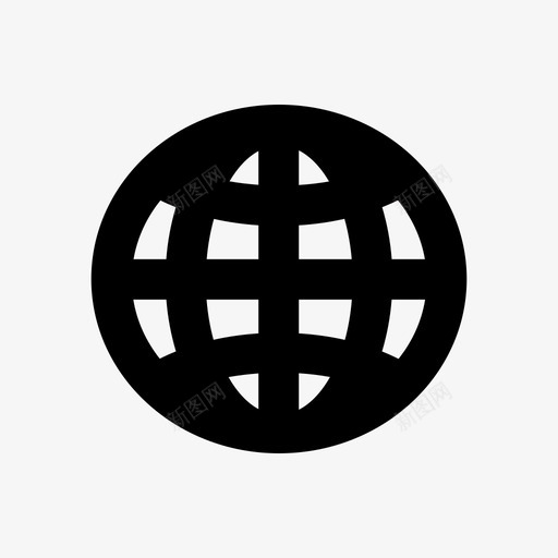 地球全球市场世界图标svg_新图网 https://ixintu.com 世界 全球市场 地球 实线图标