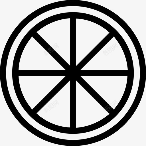 柠檬片柑橘食物图标svg_新图网 https://ixintu.com 柑橘 柠檬片 橘子片 水果 食物 食物线图标