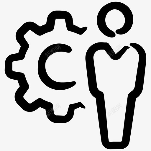 经理管理生产力图标svg_新图网 https://ixintu.com 便利业务第3卷 工人 工作 生产力 管理 经理