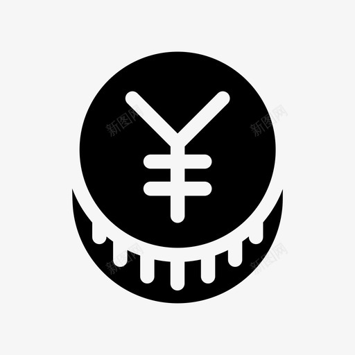 日元硬币银行金融图标svg_新图网 https://ixintu.com 支付 日元硬币 硬币 货币 金融 银行