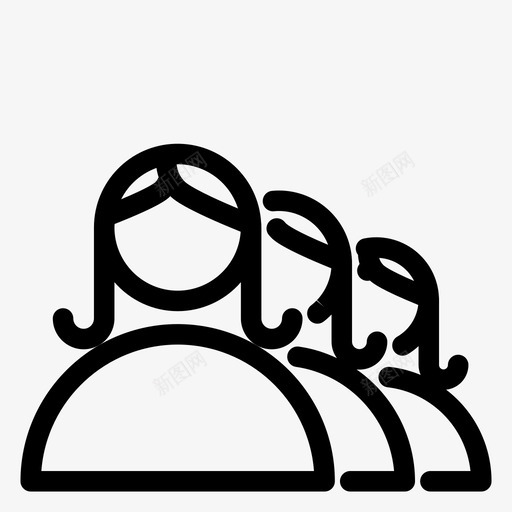 用户帐户女性图标svg_新图网 https://ixintu.com 功能 女孩 女性 帐户 用户