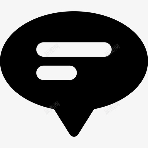 语音泡沫网络全球用户界面图标svg_新图网 https://ixintu.com 全球用户界面 网络 语音泡沫