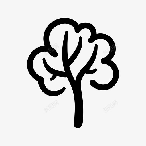 树花园绿色图标svg_新图网 https://ixintu.com 树 植物 绿色 自然 花园