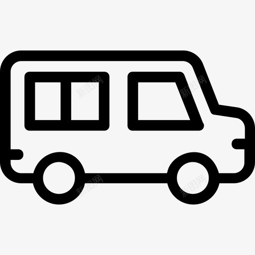 公交交通出行图标svg_新图网 https://ixintu.com 交通 公交 出行 科技线路图标 车辆