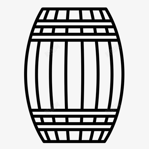 酒桶啤酒桶葡萄酒桶图标svg_新图网 https://ixintu.com 啤酒桶 木桶 葡萄酒桶 酒桶
