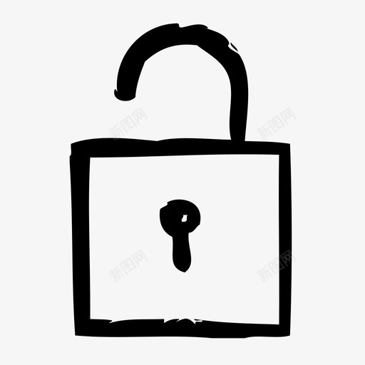 解锁应用程序开发图标svg_新图网 https://ixintu.com 应用程序 开发 用户界面 界面 草图 解锁 软件