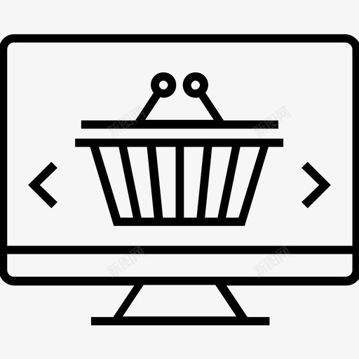 电子商务购物篮网上购物图标svg_新图网 https://ixintu.com 1400个网页和搜索引擎优化平面线图标 电子商务 网上购物 购物篮