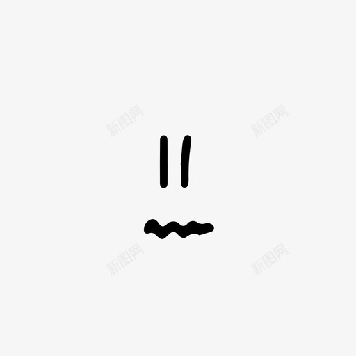 害怕的脸表情担心图标svg_新图网 https://ixintu.com 害怕的脸 异想天开 担心 表情