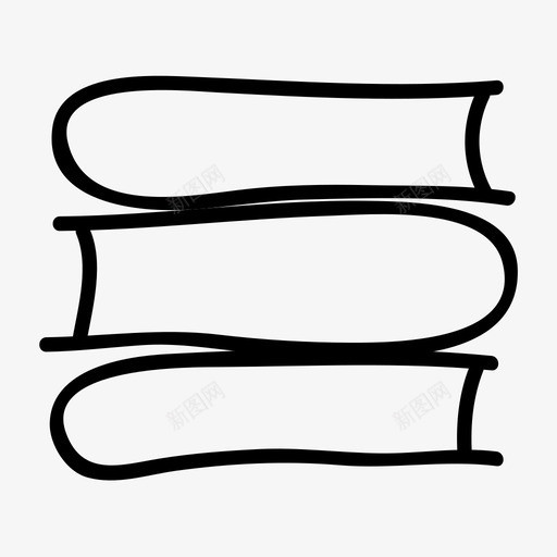 书学校教科书图标svg_新图网 https://ixintu.com 书 学校 教科书
