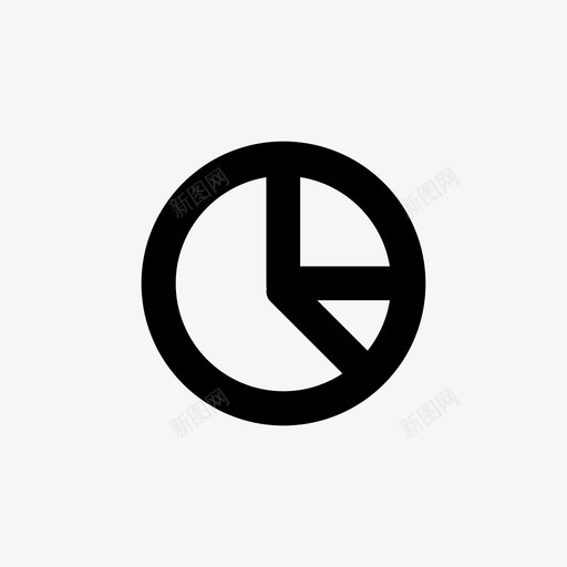 饼图图表经济学图标svg_新图网 https://ixintu.com 图表 实线图标 报告 经济学 统计 饼图