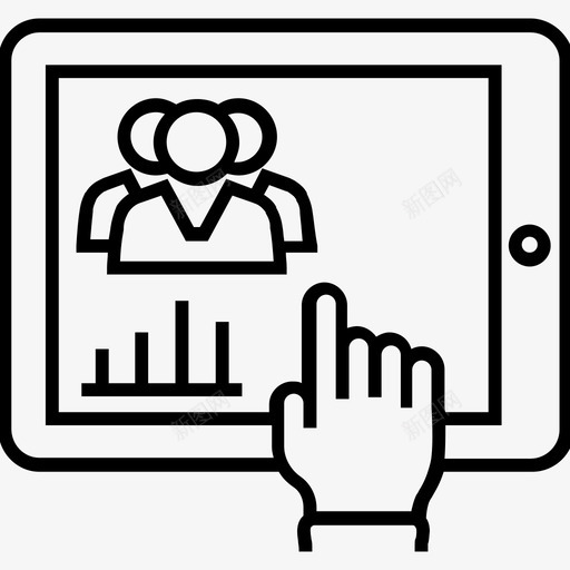 员工管理条形图员工图标svg_新图网 https://ixintu.com 1400网页和搜索引擎优化平面线图标 员工 员工管理 平板电脑 条形图