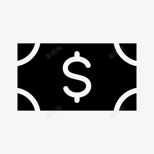 美元钞票现金货币图标svg_新图网 https://ixintu.com 20mnml 现金 美元钞票 货币 钞票