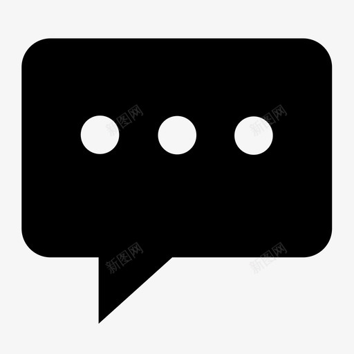 talk 消息svg_新图网 https://ixintu.com talk 消息 icon