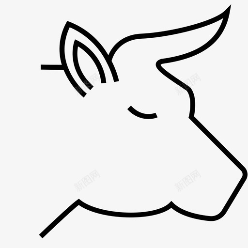 金牛座动物公牛图标svg_新图网 https://ixintu.com 公牛 农场 动物 金牛座 金牛座收藏