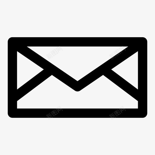 邮寄封闭信封图标svg_新图网 https://ixintu.com 信件 信封 封闭 邮寄 邮资