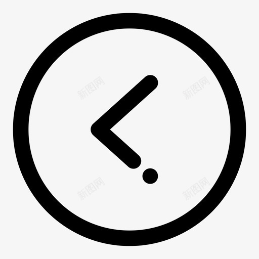 左箭头方向指针图标svg_新图网 https://ixintu.com 左箭头 指针 方向