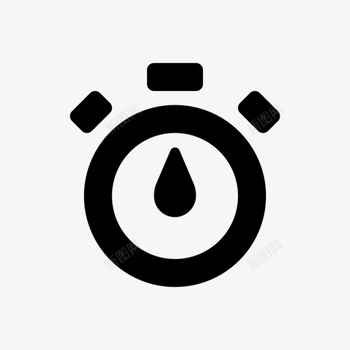 秒表像素完美图标svg_新图网 https://ixintu.com 像素完美 秒表