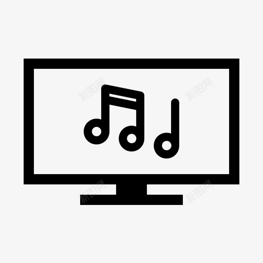 电视屏幕注释声音电视图标svg_新图网 https://ixintu.com 声音 电视 电视屏幕图标 电视屏幕注释
