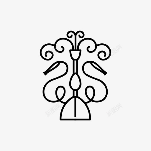 水烟羊肉烟图标svg_新图网 https://ixintu.com 水烟 烟 羊肉