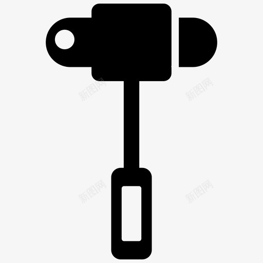 锤骨健康图标svg_新图网 https://ixintu.com 保健 健康 医疗 医疗保健 反射锤 锤 骨
