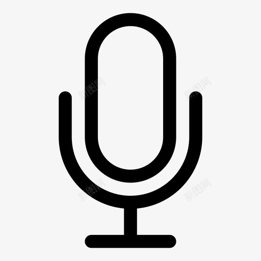 麦克风录音机用户界面图标svg_新图网 https://ixintu.com 录音机 用户界面 麦克风