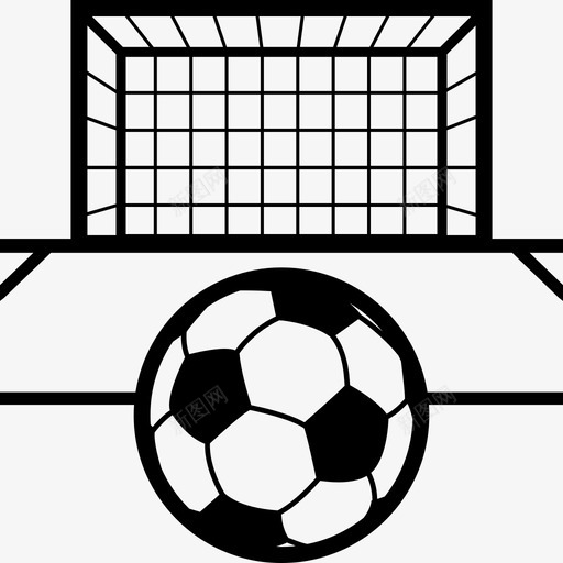 球门足球体育图标svg_新图网 https://ixintu.com 体育 球门 足球