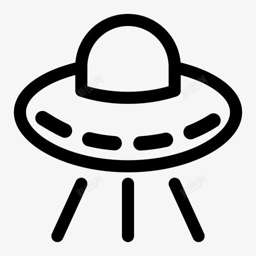飞碟宇航员天文学图标svg_新图网 https://ixintu.com 天文学 太空 太空和天文学 宇宙飞船 宇航员 飞碟