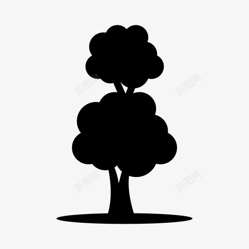 树树枝花园图标svg_新图网 https://ixintu.com 公园 树 树木 树枝 绿地 花园