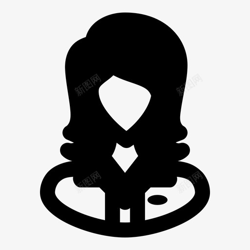 女性女性人物职业图标svg_新图网 https://ixintu.com 女性 女性人物 女性化身 工人 秘书 职业