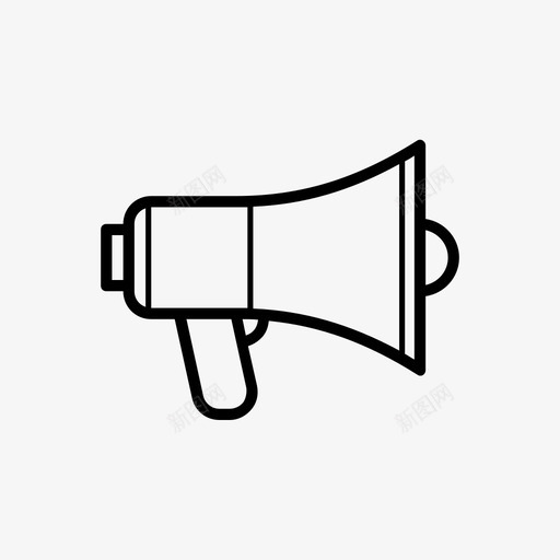 行动号召扩音器图标svg_新图网 https://ixintu.com 扩音器 行动号召