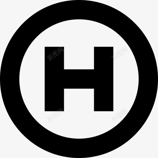 圆形酒店标志旅游poi公共场所图标svg_新图网 https://ixintu.com poi公共场所 圆形酒店标志 旅游