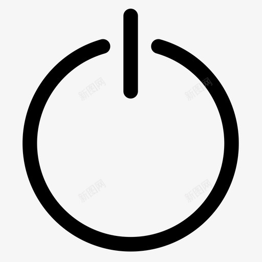 电源关开图标svg_新图网 https://ixintu.com 关 开 电源