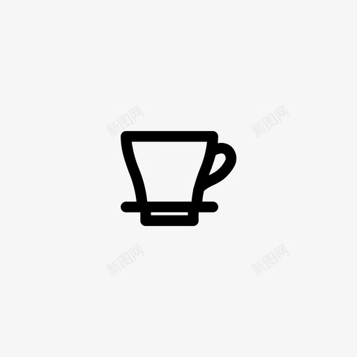 咖啡过滤器冲泡杯子图标svg_新图网 https://ixintu.com 冲泡 厨房厨房 咖啡过滤器 杯子 滴头