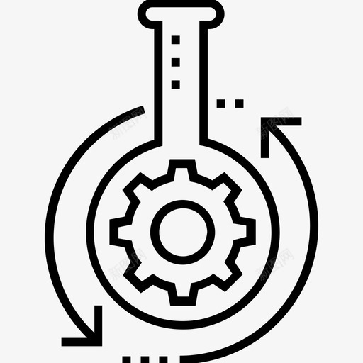 研究过程齿轮维护图标svg_新图网 https://ixintu.com 1400网络和搜索引擎优化平面线图标 研究过程 科学 维护 齿轮