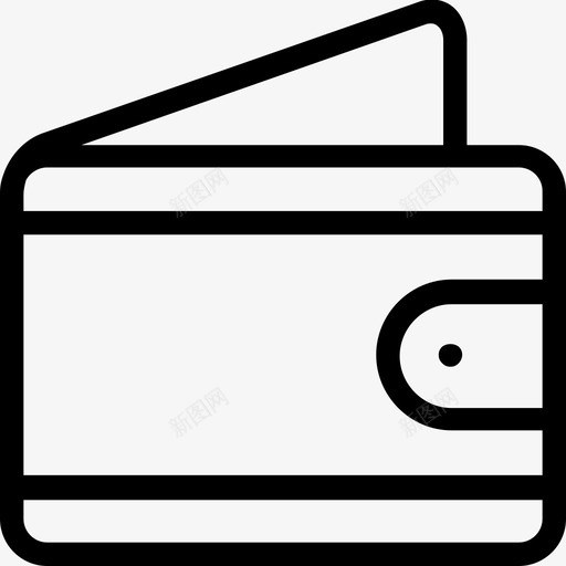 钱包钱包钱包卡片夹图标svg_新图网 https://ixintu.com 卡片夹 派对和庆祝线图标 钱包 钱包钱包