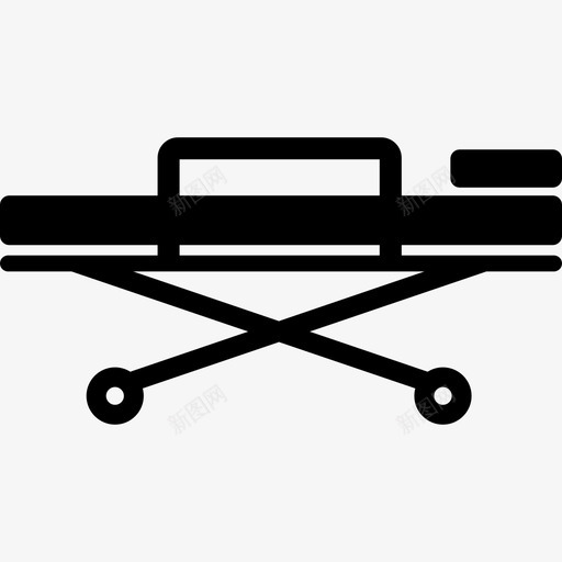 担架设备家具图标svg_新图网 https://ixintu.com 医疗 医院 家具 担架 设备