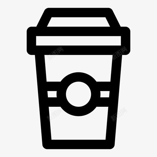 咖啡杯子图案图标svg_新图网 https://ixintu.com 咖啡 图案 杯子