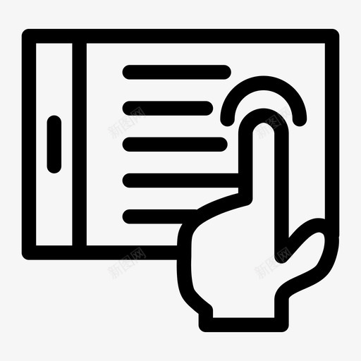 触摸屏手智能手机图标svg_新图网 https://ixintu.com 平板电脑 手 智能手机 触摸屏