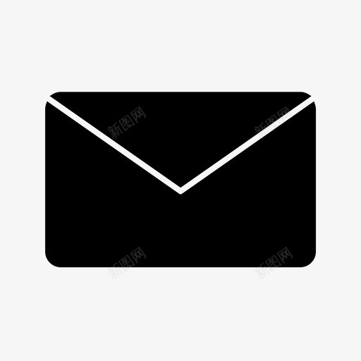 信封收件箱信息图标svg_新图网 https://ixintu.com 信封 信息 多媒体 收件箱 文本